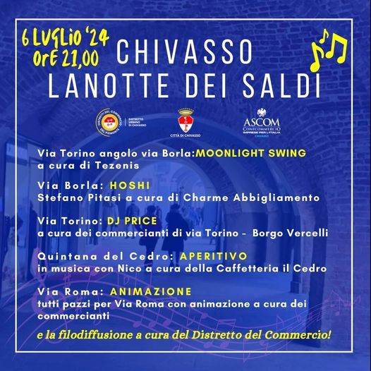 Chivasso: arriva la “Notte dei Saldi”!