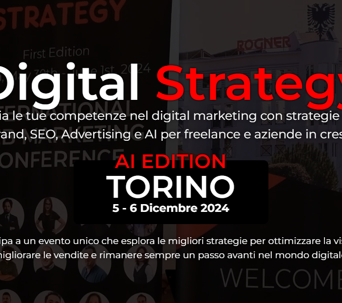 Wolf Agency presenta &quot;Digital Strategy&quot;: l’evento sul Digital Marketing arriva a Torino il 5-6 dicembre 2024