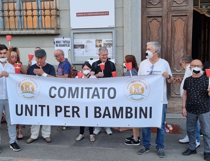 La protesta a Pinerolo
