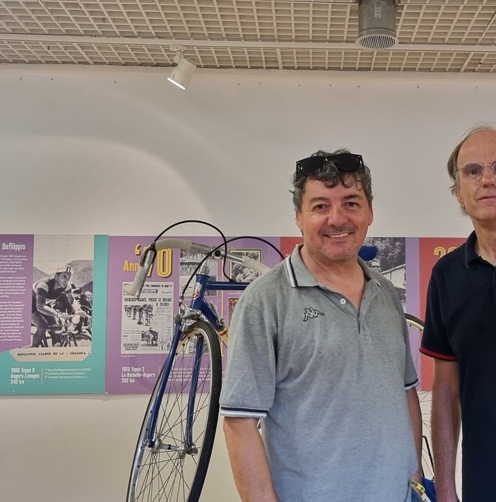 Da sinistra, i curatori Costantino e Peinetti