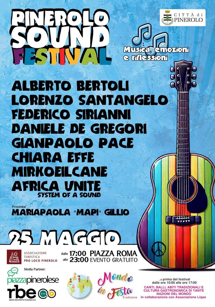 Pinerolo Sound Festival: tutti gli artisti della prima edizione