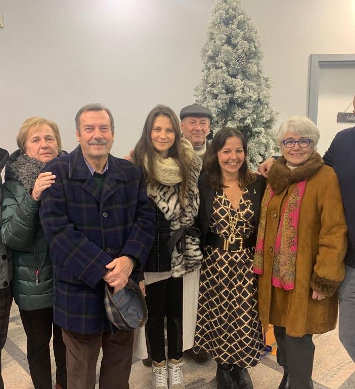 Alcuni leghisti del Pinerolese con Elena Maccanti e Fioravanti Mongiello, terza e primo da destra
