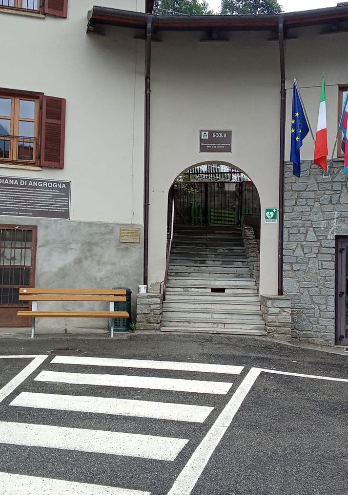 La scuola di Angrogna che sarà oggetto di interventi