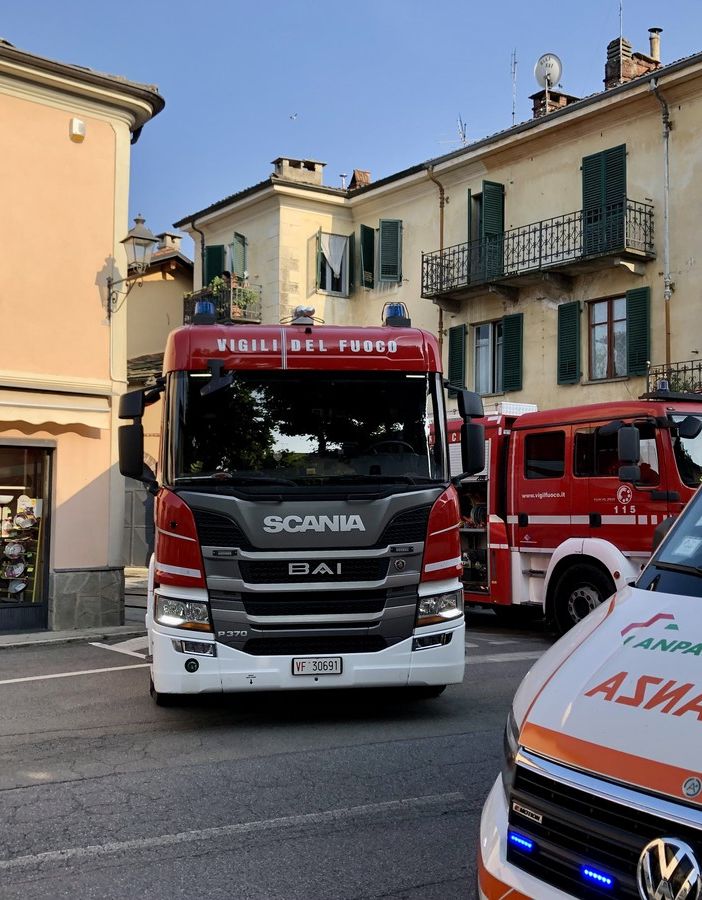 I soccorsi in via Olmetti