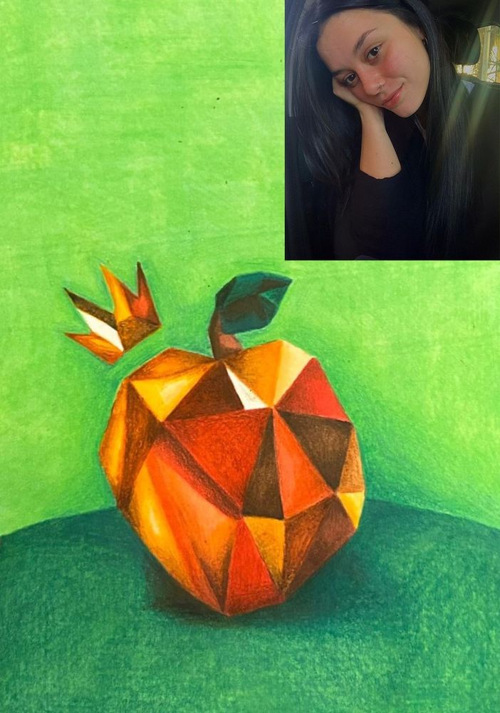 Il logo di Tuttomele e Giorgia Rostan nel riquadro