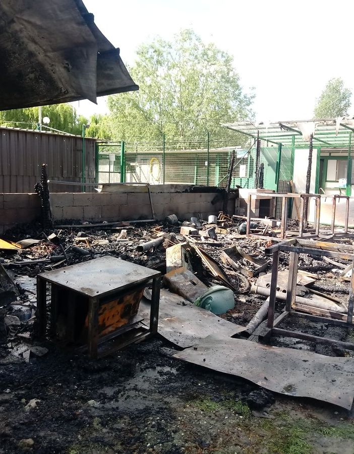 Incendio al Rifugio di Cavour