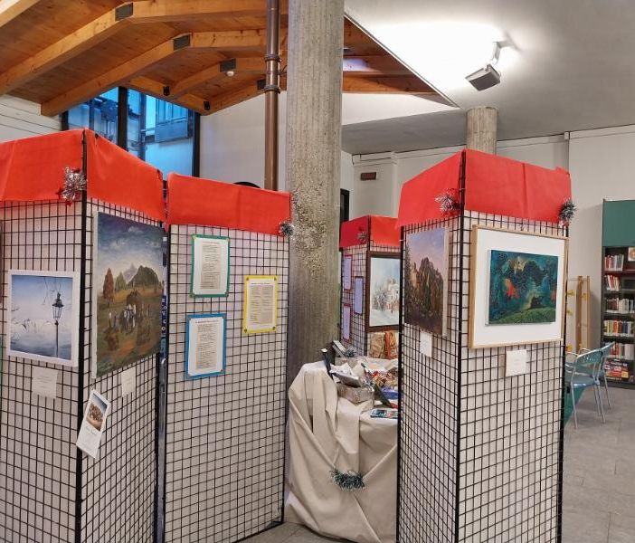 La mostra in biblioteca