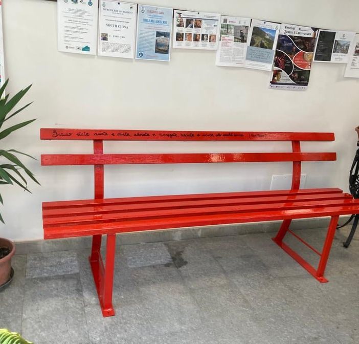 La panchina rossa di Fenestrelle