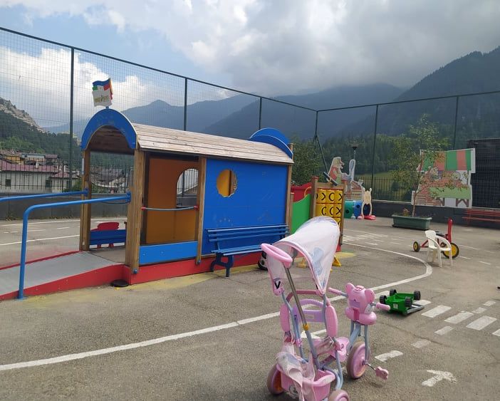 Il parco giochi per i bimbi piccoli a Fenestrelle