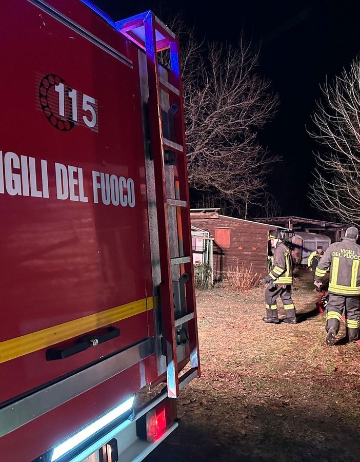 Intervento dei vigili del fuoco