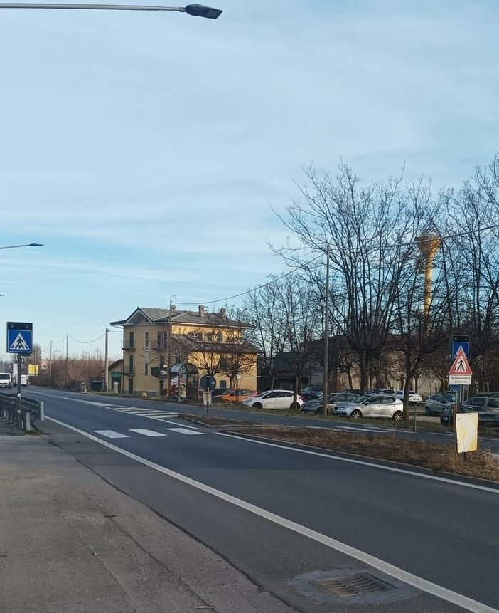 L’attraversamento per la Collins Aerospace di Luserna San Giovanni