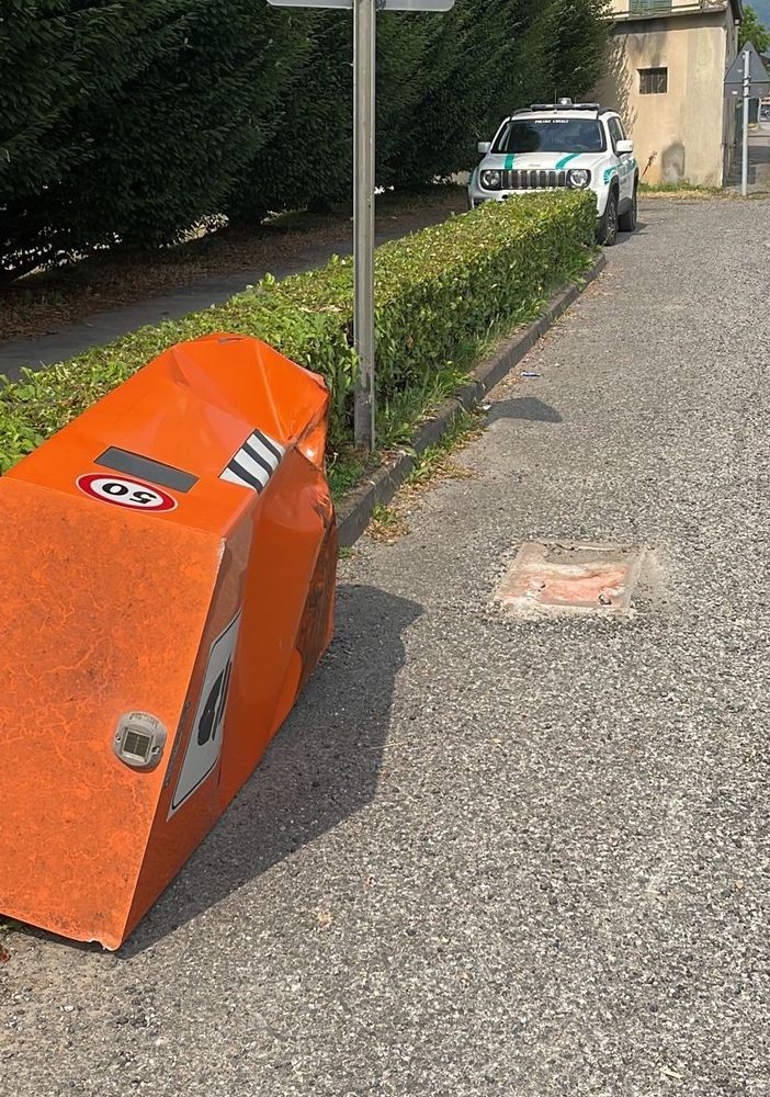 Il box abbattuto lo scorso luglio