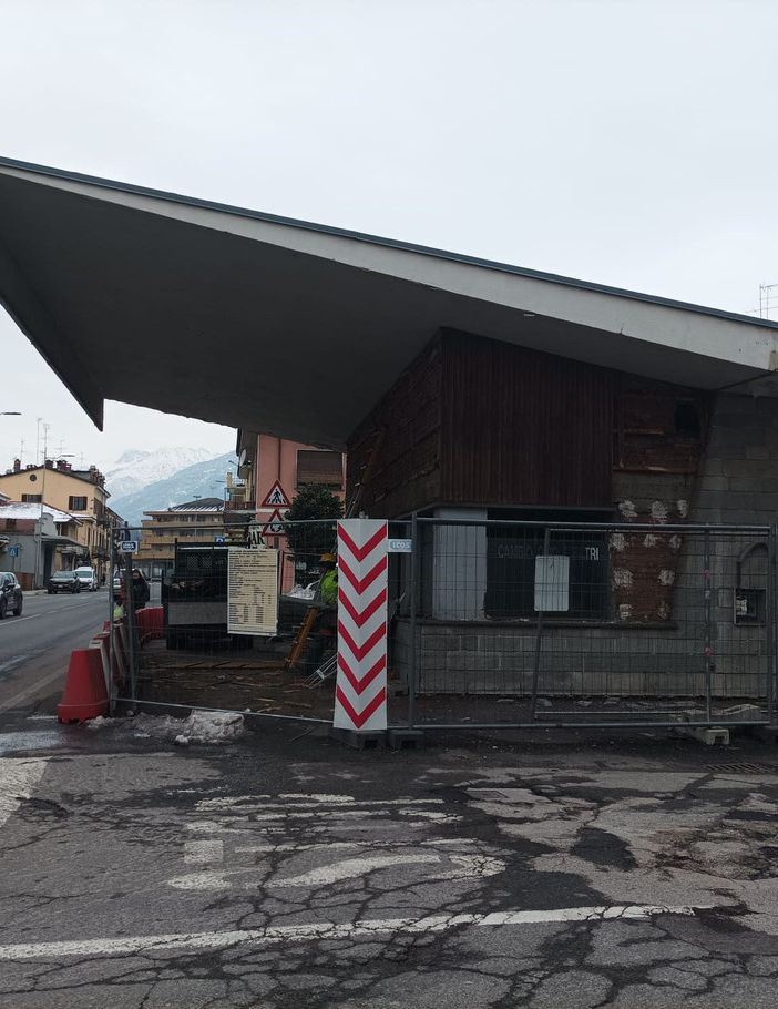 L’ex distributore Agip che verrà demolito