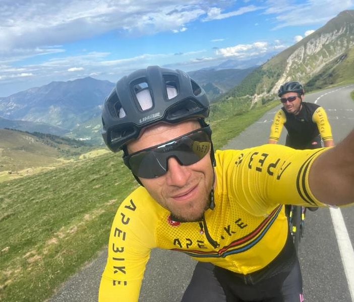 Michele Verdoja con il compagno di impresa Tommaso Bovi