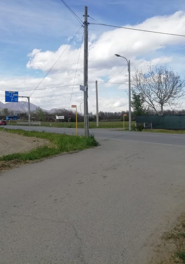 L’incrocio tra via Chisonetto e la 589