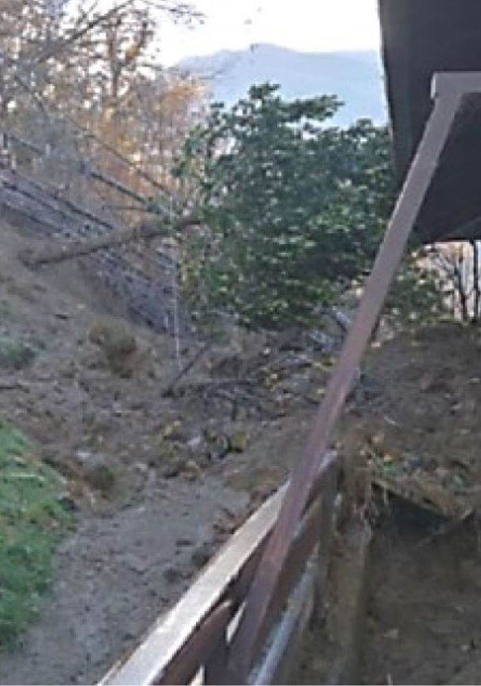Perosa Argentina frana casa distrutta