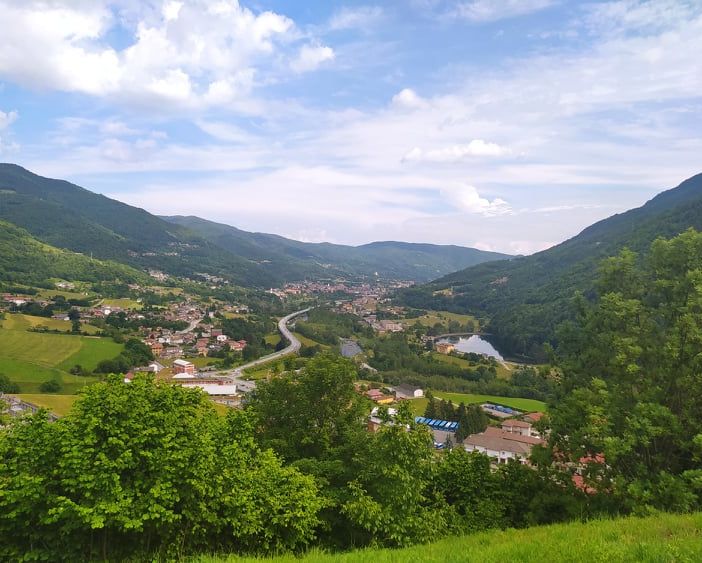 Vista dalla panchina gigante