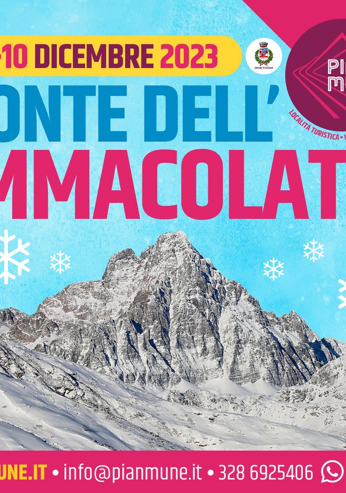 Pian Munè di Paesana: Ponte dell’immacolata sulla neve