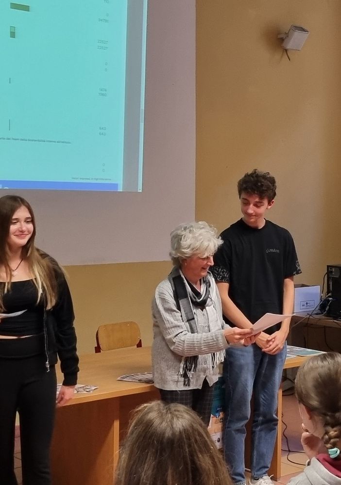 La consegna dei report a Porporato e Curie