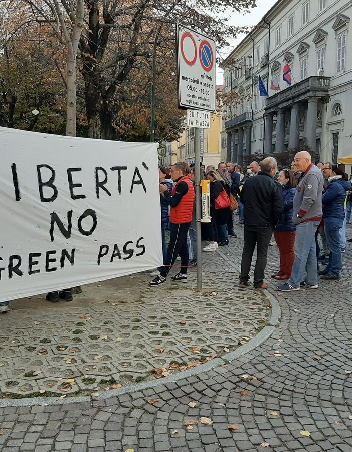 La manifestazione di oggi a Pinerolo