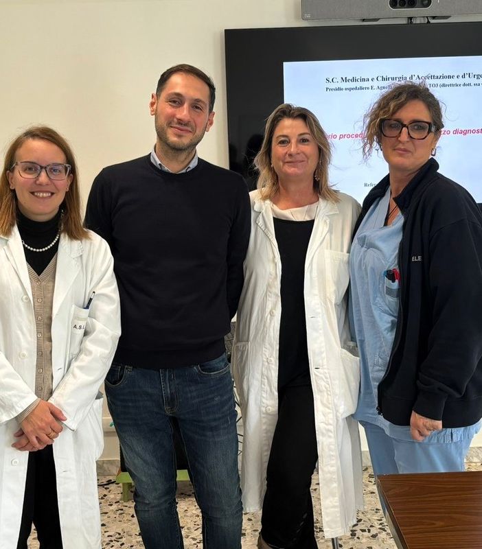 Da sinistra Emanuela Lovato, Davide Lison, Marina Civita e Elena Mana