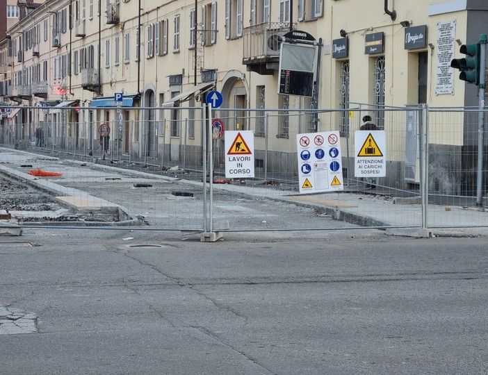 Il cantiere di piazza Roma