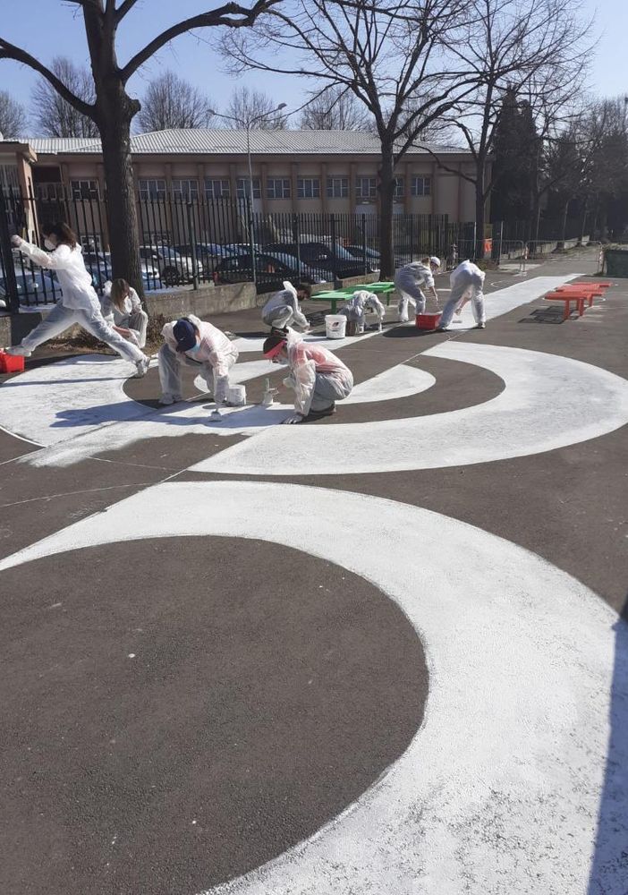 Lavori vicino al Curie di Pinerolo