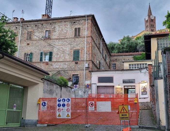 Il cantiere di via Luciano