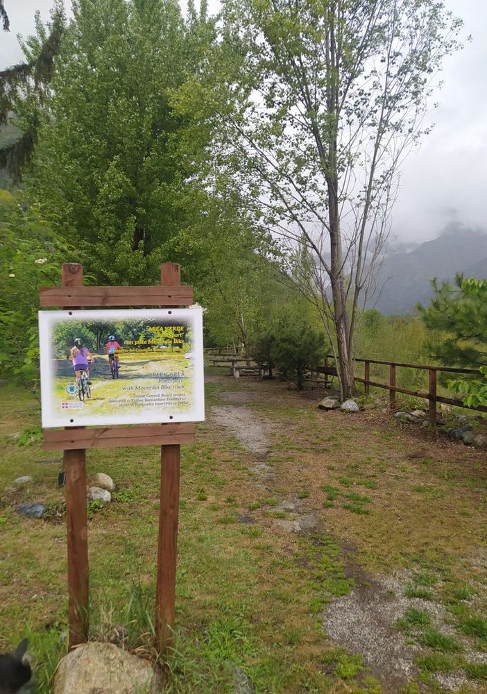 L’ingresso dell’area verde dove verranno piantati gli alberi per i neonati
