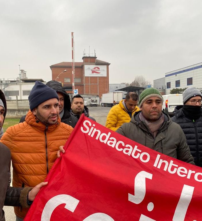 I lavoratori in sciopero