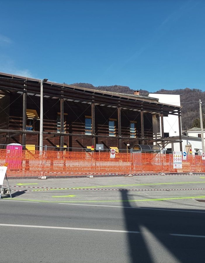 Il cantiere all’ex Ospedale Valdese di Torre Pellice