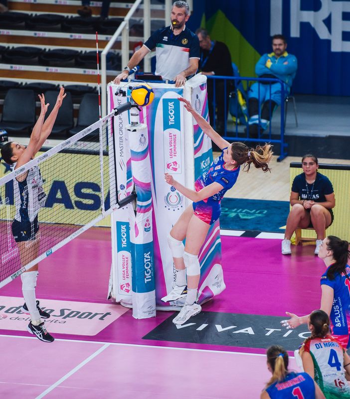Attacco di Polder (foto di Lega volley femminile)