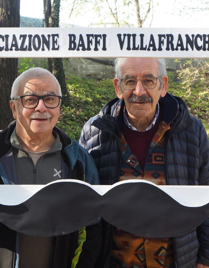 Galfione e Brazzelli alla festa dei baffi (foto di Scattiamo un Po)