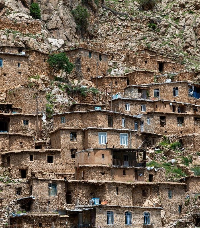 Il villaggio curdo di Palangan in Iran