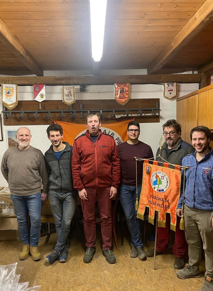 Da sinistra Paolo Charbonnier, Erik Comba, Luca Biesuz, Christian Rostagnol, Renato Charbonnier e Erik Dalmas