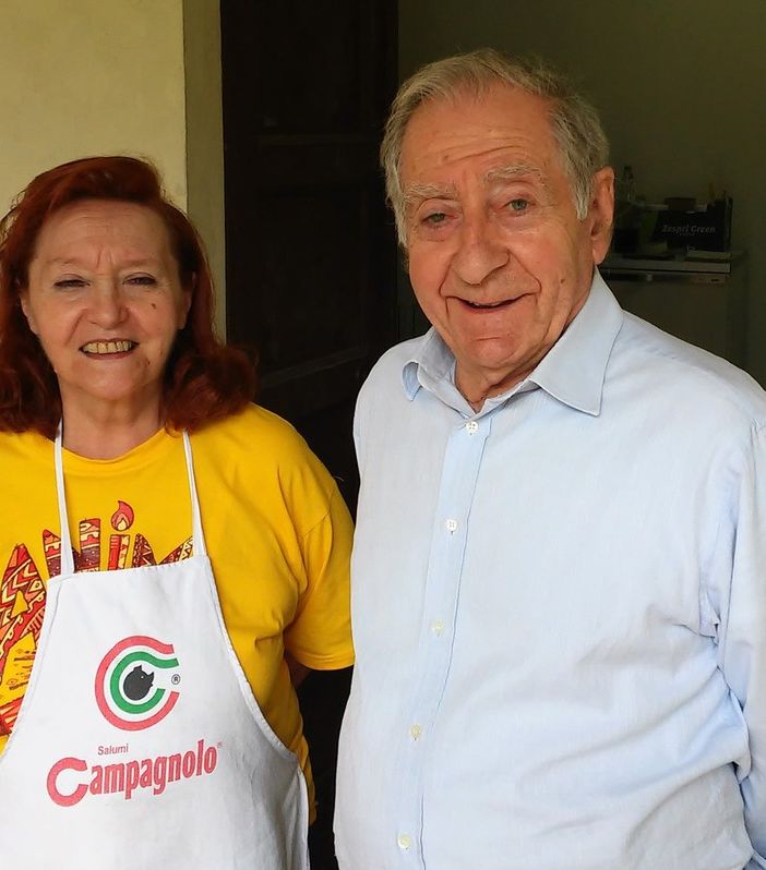 Camillo Chiavazza con la moglie Anna