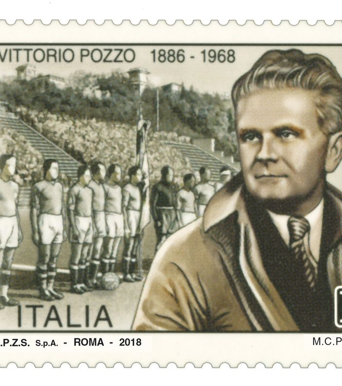 Il Ministero dello Sviluppo Economico ha emesso un francobollo dedicato a Vittorio Pozzo