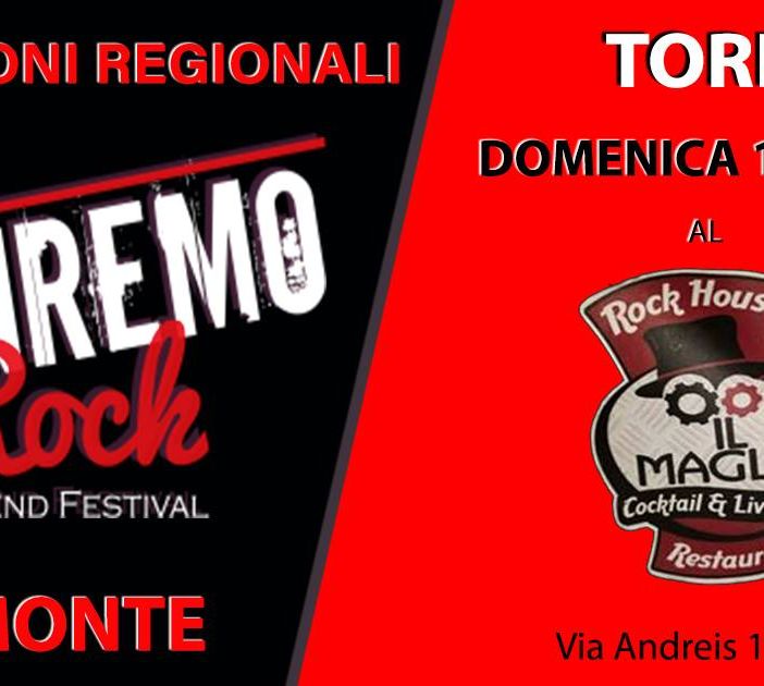 31° Sanremo Rock &amp; Trend Festival, il Live Tour torna a Torino