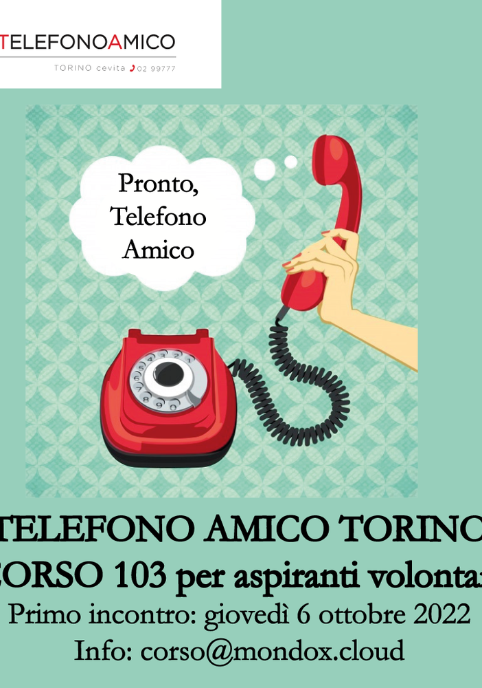 volantino Telefono Amico