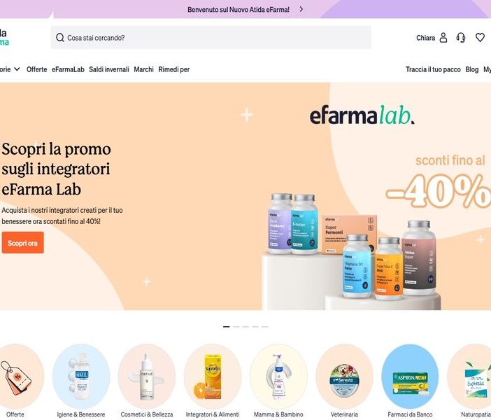 Salute e bellezza a portata di click: sul nuovo sito di Atida eFarma oltre 60.000 prodotti dedicati al benessere