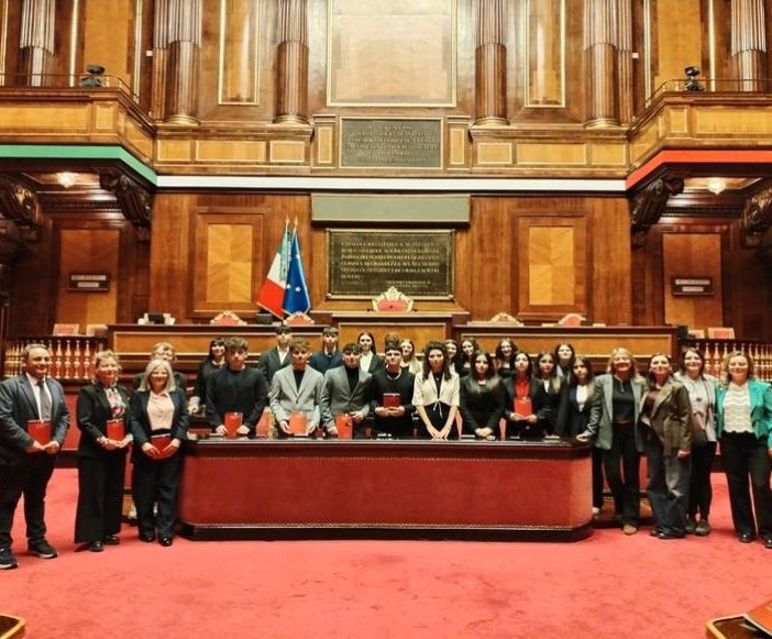 Gli studenti di Nichelino in visita al Senato