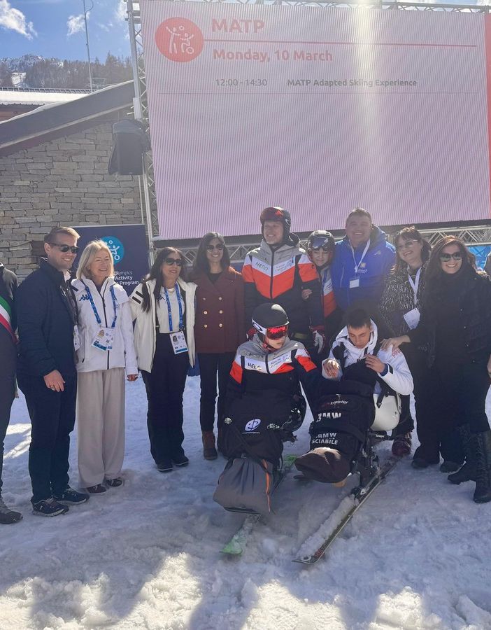 Usha Vance a Bardonecchia per gli Special Olympics