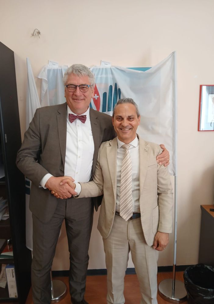 Incontro tra il commissario Schael e il presidente Bufalo