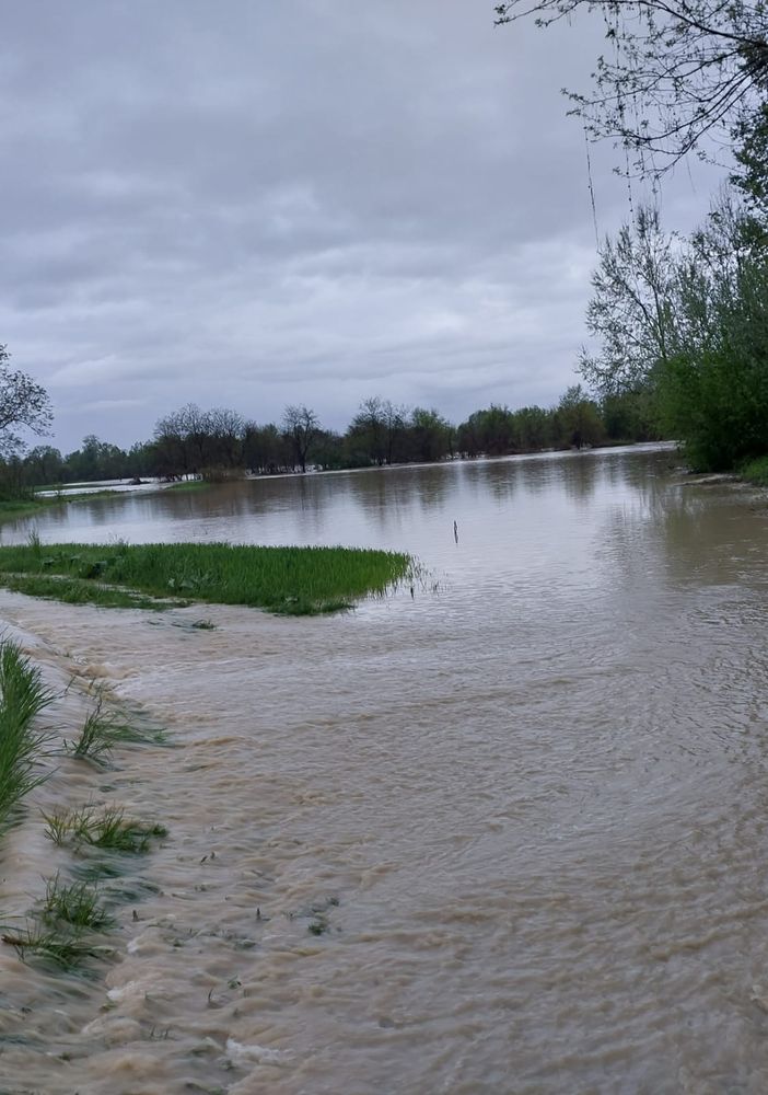 L'alluvione nel comune di Cavagnolo