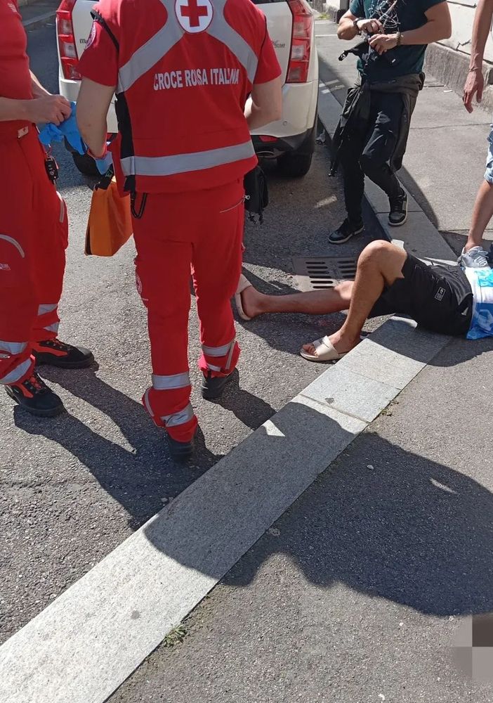Il ladro si è schiantato a bordo di un monopattino