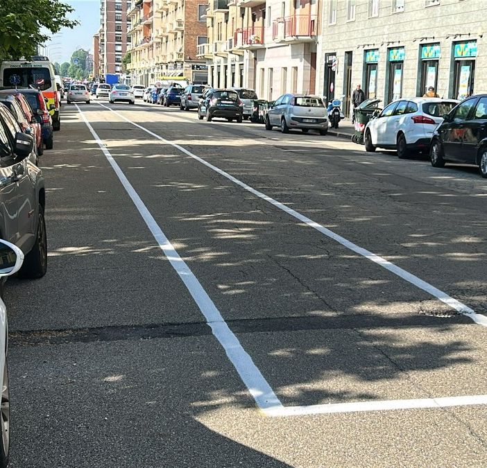 Nuovi parcheggi lungo via Giordano Bruno