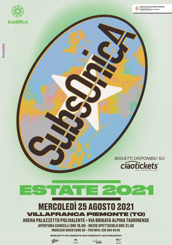 Late Summer Villa festival: Villafranca Piemonte ospita una delle ultime date del tour estivo dei Subsonica