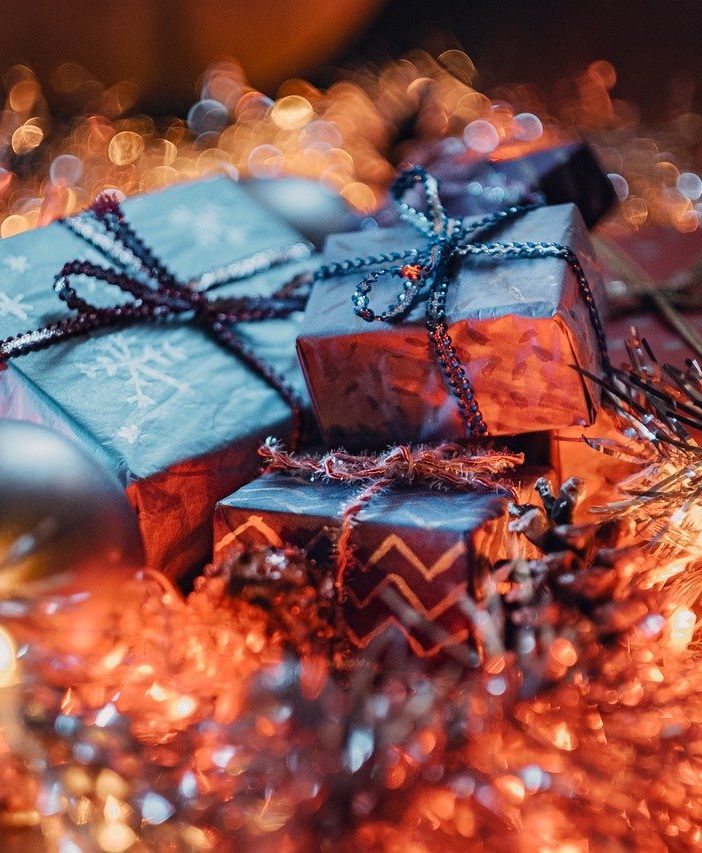 pacchi regalo di Natale
