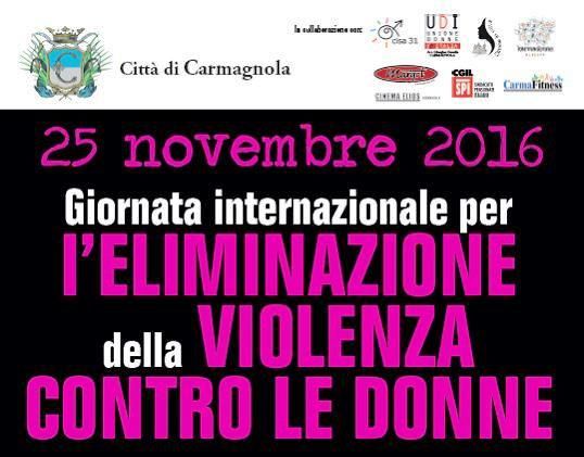 Carmagnola, un ricco programma di iniziative per la Giornata contro la violenza sulle donne