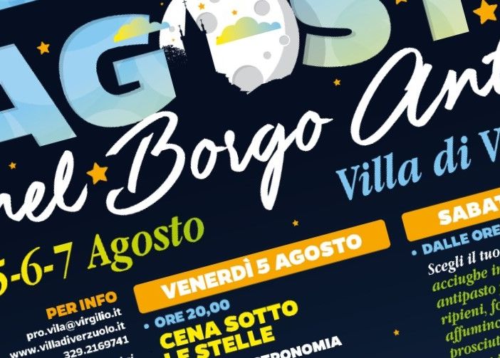 Dal 5 al 7 agosto tre belle serate di festa nel Borgo Antico di Villa di Verzuolo